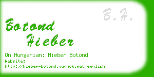 botond hieber business card